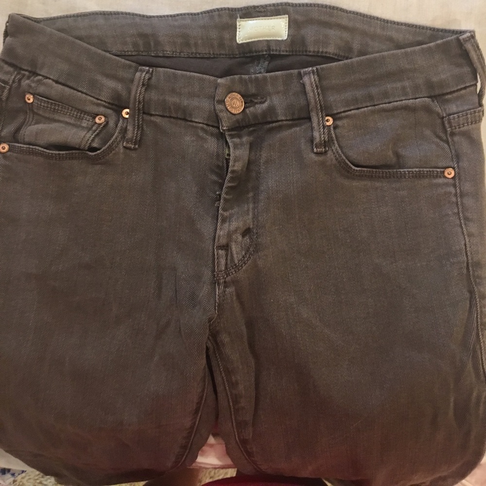 Mother ankle crop jeans